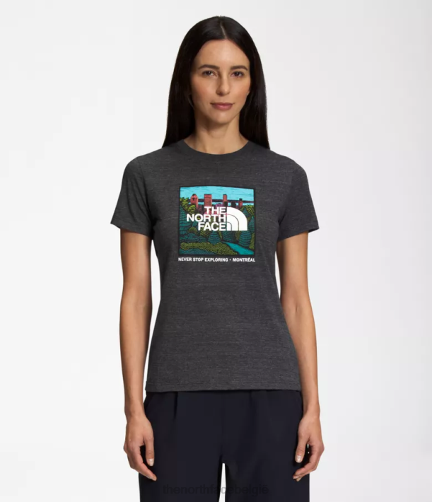 kleding 280T1023 tnf/Montreal Triblend T-shirt met korte mouwen en stadsoriëntatiepunt vrouwen The North Face