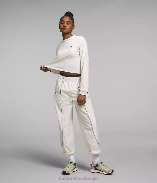 kleding 280T851 gardenia wit Heritage patch-T-shirt met lange mouwen vrouwen The North Face