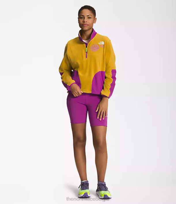 kleding 280T1180 arrowwood geel/paarse cactusbloem trailwear fantasie ridge-zip vrouwen The North Face