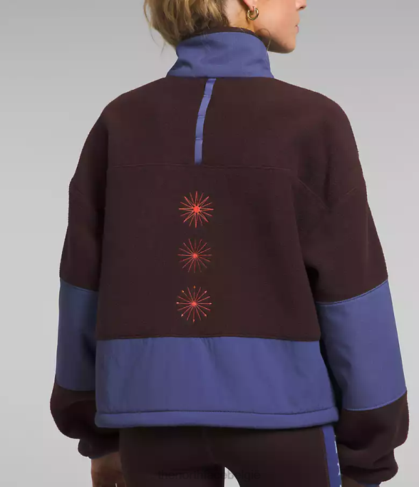 kleding 280T55 kolenbruin/grotblauw trailwear fantasy ridge flash-zip vrouwen The North Face