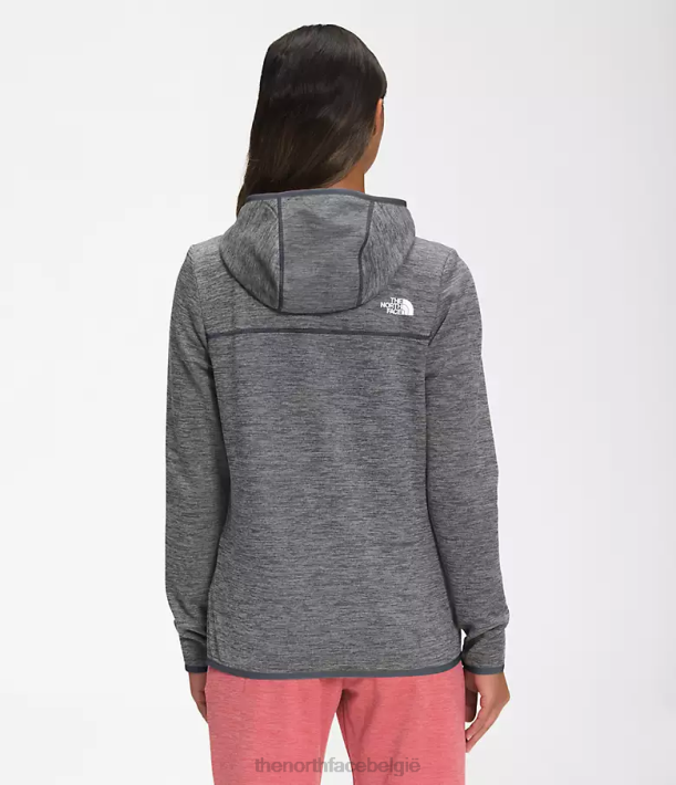 kleding 280T742 tnf middengrijs gemêleerd Canyonlands-hoodie vrouwen The North Face