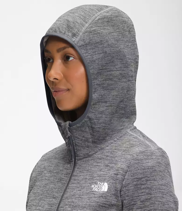 kleding 280T742 tnf middengrijs gemêleerd Canyonlands-hoodie vrouwen The North Face