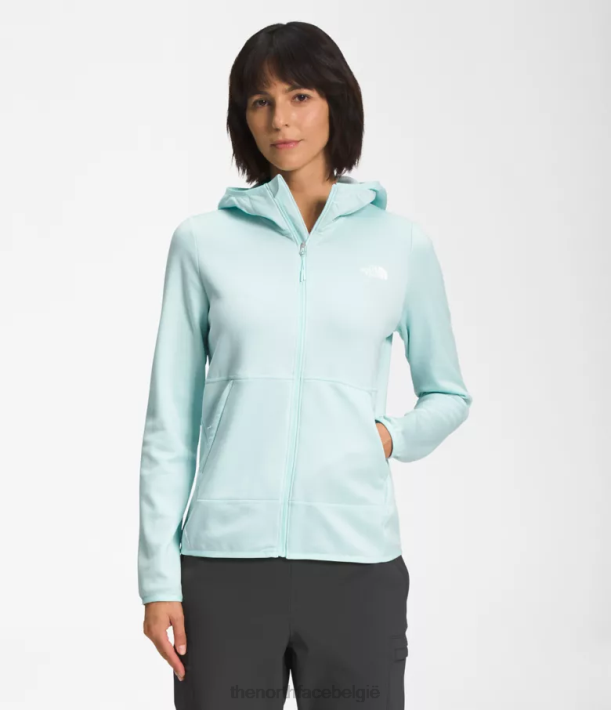 kleding 280T745 dakraam blauw wit gemêleerd Canyonlands-hoodie vrouwen The North Face