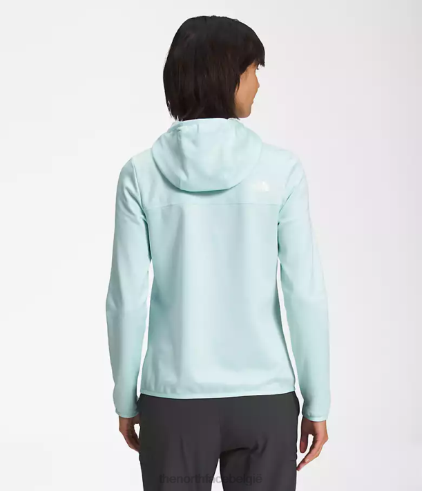 kleding 280T745 dakraam blauw wit gemêleerd Canyonlands-hoodie vrouwen The North Face