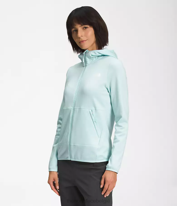 kleding 280T745 dakraam blauw wit gemêleerd Canyonlands-hoodie vrouwen The North Face