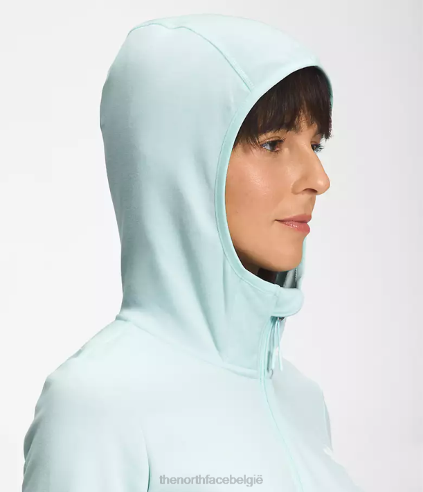 kleding 280T745 dakraam blauw wit gemêleerd Canyonlands-hoodie vrouwen The North Face