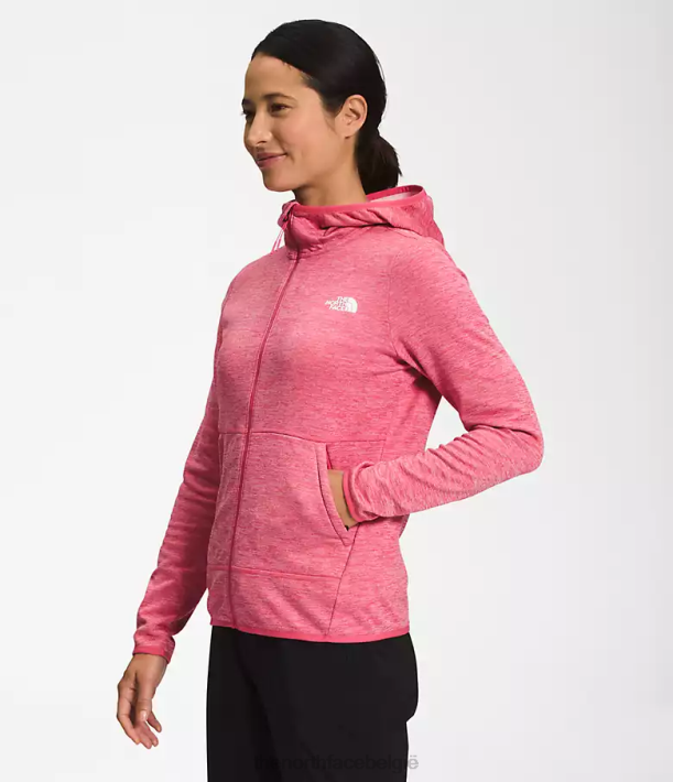 kleding 280T746 kosmo roze witte heide Canyonlands-hoodie vrouwen The North Face