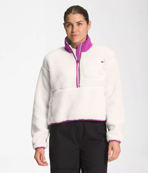 kleding 280T807 gardenia wit/paarse cactusbloem trui met extreme pool vrouwen The North Face