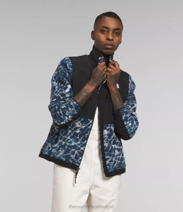 kleding 280T146 stoffige maagdenpalm watervervorming kleine lettertjes/top marine denali jas vrouwen The North Face