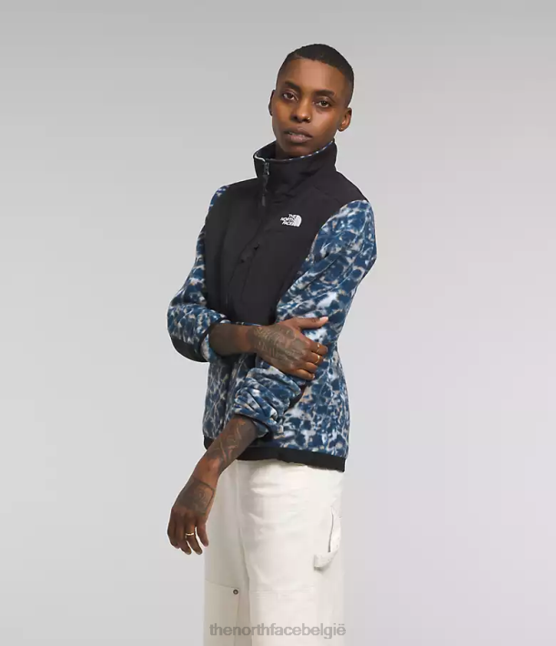 kleding 280T146 stoffige maagdenpalm watervervorming kleine lettertjes/top marine denali jas vrouwen The North Face