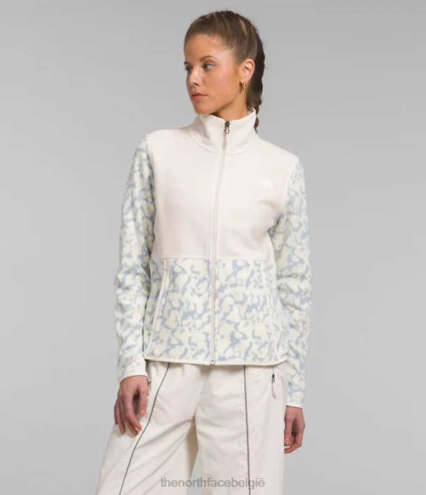 kleding 280T445 stoffige maagdenpalm grafische kleurstofprint/gardenia wit Alpine Polartec 100-jas vrouwen The North Face
