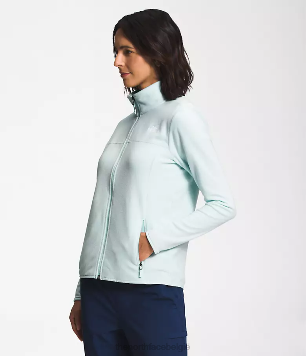 kleding 280T619 dakraam blauw tka gletsjerjack met volledige ritssluiting vrouwen The North Face
