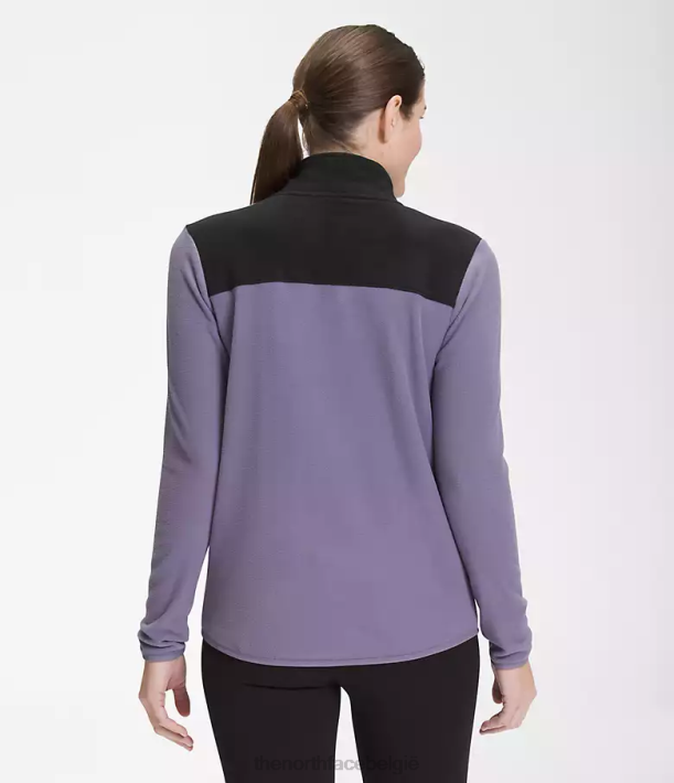 kleding 280T621 tnf zwart/maanleisteen tka gletsjerjack met volledige ritssluiting vrouwen The North Face